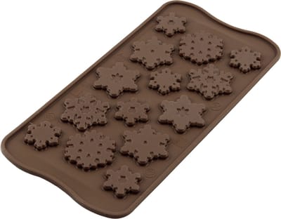 Silikomart siliconen Chocolade Mal - Sneeuwvlokken - 29 ml