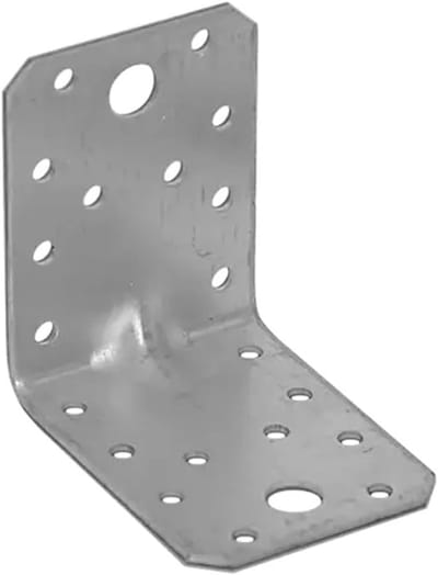 Hoekversterkingen - Versterkingsbeugels - Houtverbindingen Maken - Met Versteviging - 70mm x 70mm - Zilverkleurig