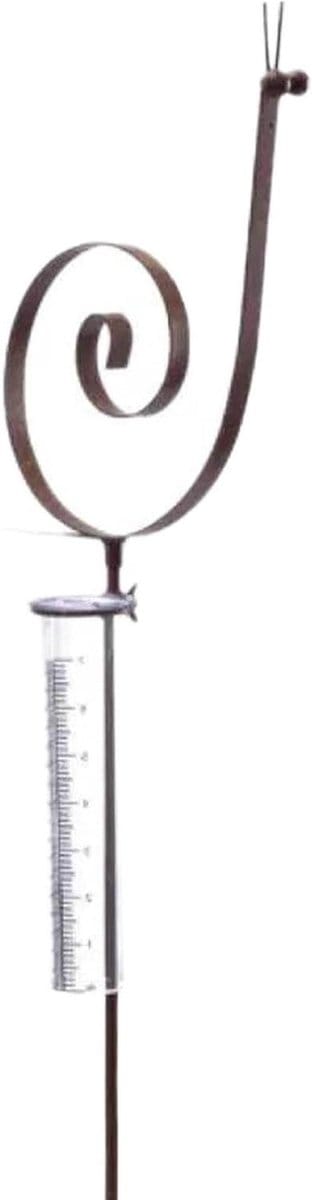 Regenmeter met grondpen, grappige decoratie met grondpen voor tuinregenmeter, neerslagmeter, regenmeter, terrasornament voor neerslagmeting voor balkon, gazon