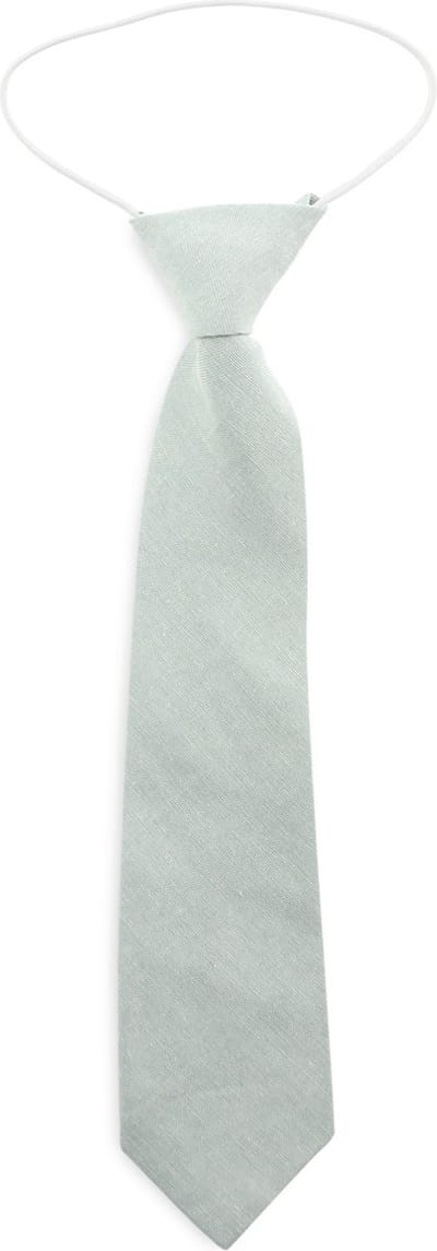 We Love Ties - Stropdassen - Kinderstropdas katoen grijsgroen - grijsgroen