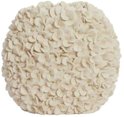 Light & Living Vaas Phylia - Wit - 31.5x17x28cm - Kunststof - Modern - Bloemenvaas - Woondecoratie - Decoratieve vaas voor woonkamer of slaapkamer