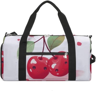 Sporttas Kersenprint - Plunjezak Gymtas - Sporten Reizen - Verstelbare Schouderband - 46 cm - Stijl