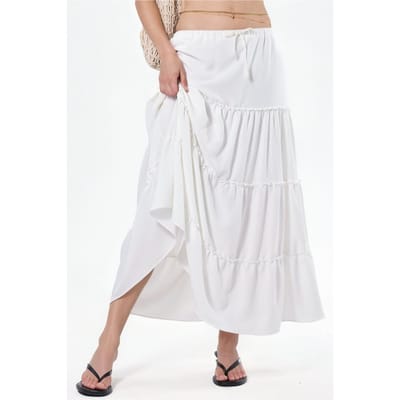 Basis Plissé Maxi Rok