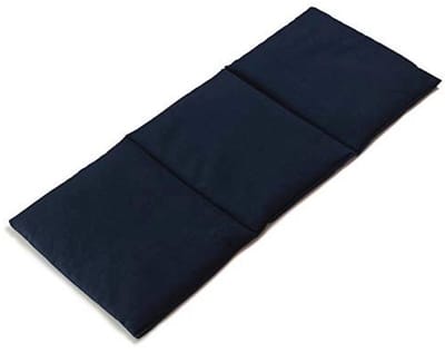 3-kamer warmtekussen met kersenpitten - 20x50cm - veelzijdig voor nek, rug en buik