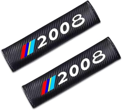 Gordel Pads - Riem Beschermers - Comfortabel Rijden - Dubbele Pak - 2.55 cm - Zwart