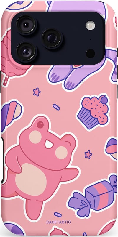Casetastic hoesje geschikt voor Apple iPhone 17 Pro Max - MagSafe - Dubbellaagse bescherming - Snoepvriendjes - Fashion Case - Lichtroze Lavendel Koraal