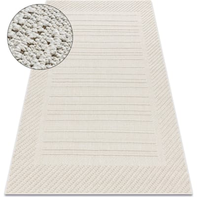 Kleden Rugsx Tapijt JERSEY 19241 crème - Ruiten, geometrisch 60x100 cm