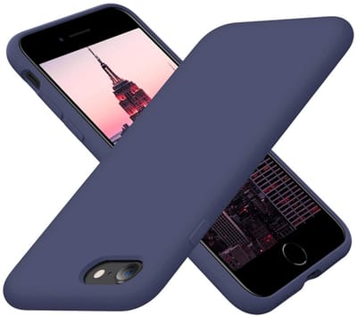 Hoesje Siliconen - Soft Touch Telefoonhoesje - Silicone Case met zachte voering - Mobiq Liquid Silicone Case Hoesje - blue