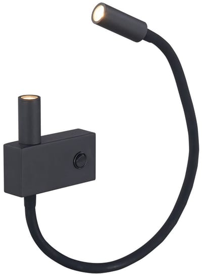 Kosilum - Nanda - Wandlamp - Zwart - Metaal en aluminium