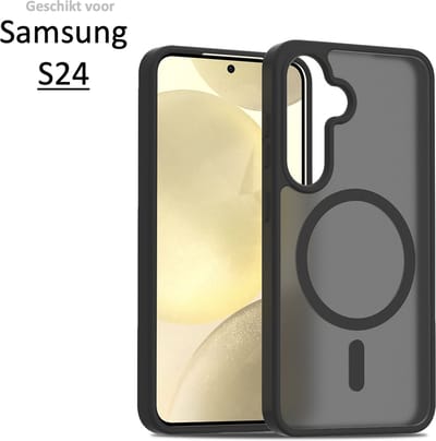 Brosendaal Hoesje - Geschikt voor Samsung Galaxy S24 – Mat Zwart – Telefoonhoesje – Ondersteunt Draadloos Opladen – Ultradun en maximale Valbescherming