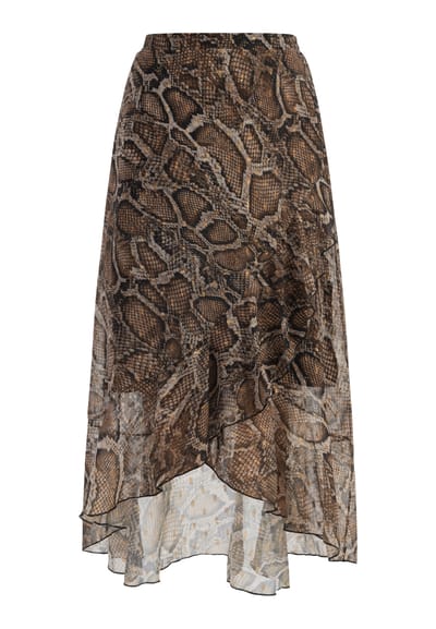 Faina midirok Dames beige slang