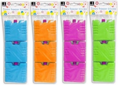 Set van 3 Herbruikbare Mini Koelelementen voor Koeltas en Lunchbox