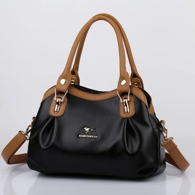 Mode Damestassen Luxe draagtas Koeienhuid lederen schouderhandtassen Damestas Grote capaciteit Shopper handtas brown