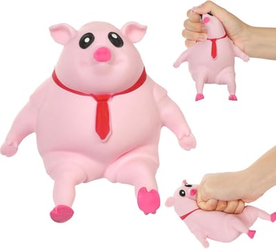 Fidget toys - Varkens Knijpspeelgoed - Anti-Stress Speelgoed - Schattig Roze Varkentje - Stressverlichtende en sensorische friemelspeeltjes-Speelgoed - Leuk Feestdrukspeelgoed - Piggy Stressspeelgoed Voor Kinderen En Volwassenen