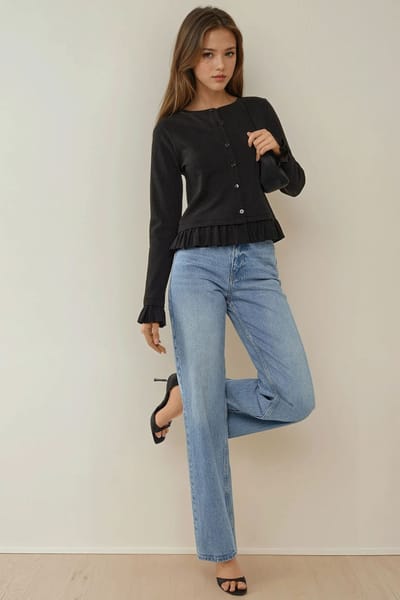 Getailleerde Coltrui Gebreide Cardigan