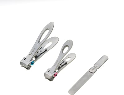 Fritzline Professionele Nagelknipper Set met Nagelvijl - Nagelknipper - Nagelvijl - Manicure Set - Nagelset - Luxe Opbergdoosje - nageltang - nagelknipper teennagels - teennagelknipper - teennagelknipper dikke nagels - nagelverzorging - teen nagels