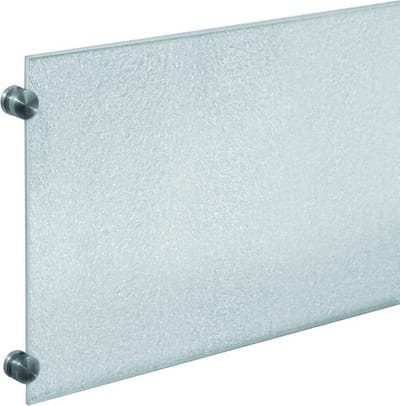 Backboardsaver 90x20cm met montageset RVS/transparant
