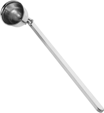 Kaarsenblusser - Kaarsendover Snuffer - Kaarsen Veilig Doven - Retrostijl Stevig Staal - 16 cm - Zilver