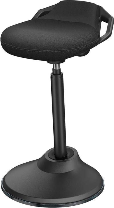Ergonomische Zit Sta Stoel - Balansstoel Zadelkruk - Actief Werken - In Hoogte Verstelbaar - 65-84 cm - Zwart
