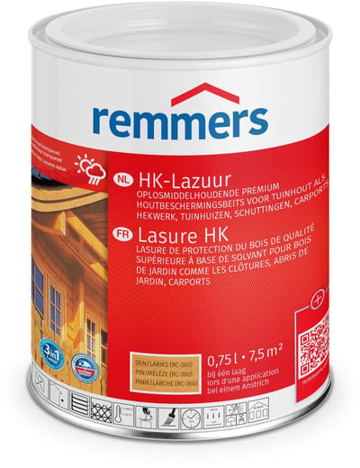 Remmers HK-Lazuur 3in1 - Pine/Lariks - 0.75 liter
