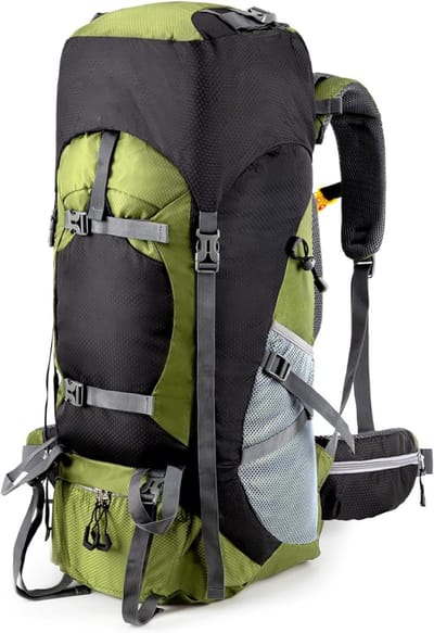 TopChoice® Trekrugzak - Wandelrugzak - Dagrugzak - 70L - Olijfgroen