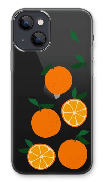 Case Company® - Hoesje geschikt voor iPhone 13 hoesje - Will you be my clementine - Soft Cover Telefoonhoesje - Bescherming aan alle Kanten en Schermrand