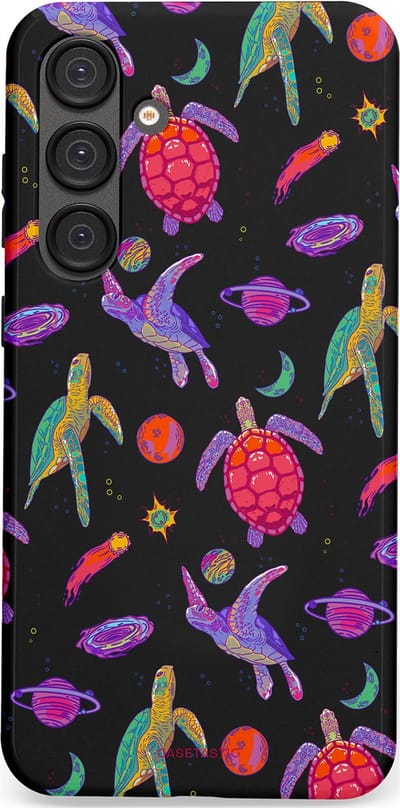 Casetastic Hoesje Geschikt voor Samsung S25 Plus - Stijlvolle Beschermende Duo-layer Case - Astro schildpad