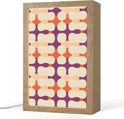 Tafellamp 20x30 cm - LED lamp - Modern - Patroon - Kleurrijk - Decoratieve tafellampen - Dimbaar - Tafellampje slaapkamer - Woonkamer binnen