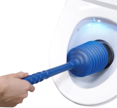 Badkamer Afvoer Reiniger - Ontstopper Zuiger - Verstopping Verwijderen - Sterke Luchtstroom - Hoogte 52 cm - Blauw