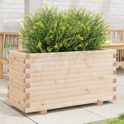 vidaXL - Plantenbak - 90x40x49,5 - cm - massief - grenenhout