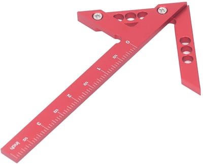 Dailygoods- Cirkelzoeker Hoge Precisie - Meetlat 100mm - Aluminium Legering - Compact en Lichtgewicht - Voor Houtbewerking - Duurzaam Materiaal