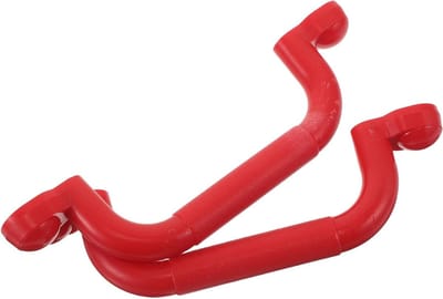Speeltoestelgrepen - Veiligheidsgrepen - Buiten spelen - Ergonomisch ontwerp - 24 cm - Rood
