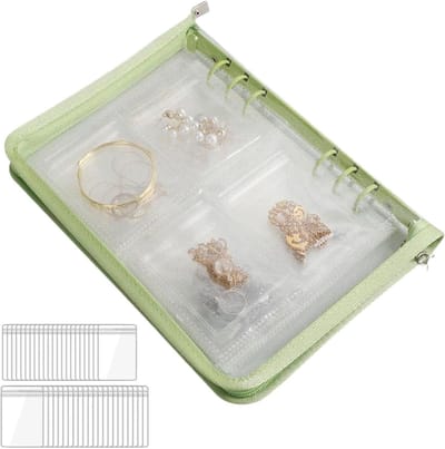 Sieradenetui - Sieraden organizer - Reis opslag - Waterdicht krasbestendig - 120 vakken - Groen