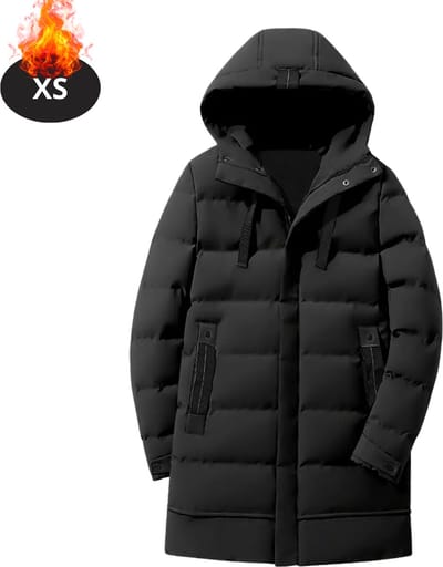 Livano Winterjas - Parka - Heren - Winter - Jas - Volwassen - Stijlvol - Zwart - XS