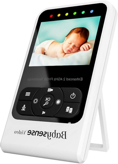 Oudereenheid Babyfoon - Ouderunit Monitor - Baby in de gaten houden - Uitbreidbaar tot 4 camera's - 1 stuk - Wit