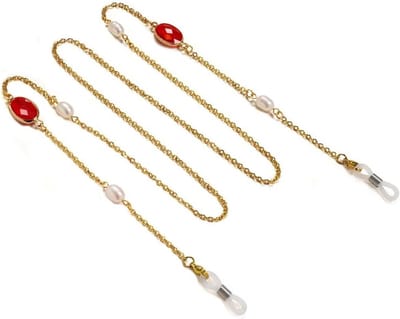 Bril Ketting - Bril Lanyard - Bril Decoratie - Voorkomt Afglijden - 79cm - Zilverkleurig