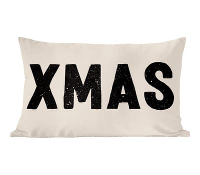 Sierkussens - Kussentjes Woonkamer - 60x40 cm - Kerst - Beige - Quotes - Xmas - Feestdagen