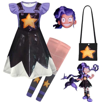 Horror Game Poppy Playtime Lily Cosplay Kostuum voor Meisjes Kinderen Halloween Carnavalsfeest Verkleed Outfit 100cm gray