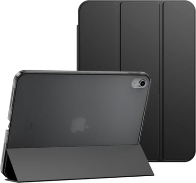 IYUPP Tablet Hoes Geschikt voor iPad 11 2025 A16 / iPad 10 2022 10.9 inch Hoesje - Trifold Bookcase - Auto Sleep/Wake - Hard Back - Zwart