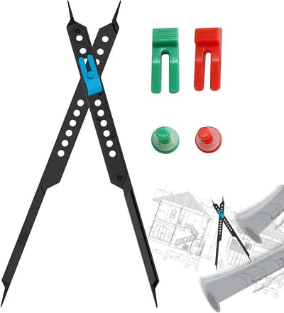Schaalverdeler Tekenhulp - Proportioneel Gereedschap - Tekenen Verhoudingen - Duurzaam PP Materiaal - 25 cm - Wit
