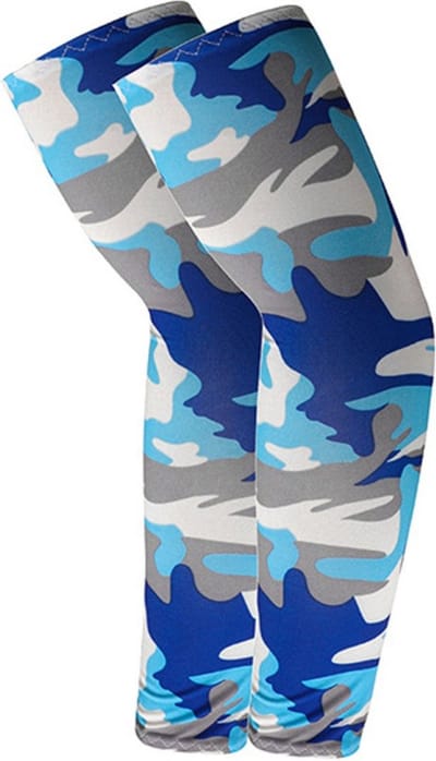 Nivard Armwarmers Dames & Heren - Armstukken - Polswarmers - Winter - Blauwe Camouflage