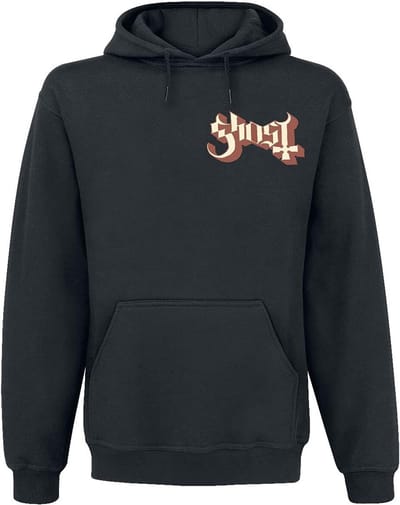 Hoodie met Vleermuizenprint voor Heren - Zwart