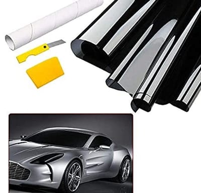 Dailygoods- Autoruitfolie Privacy - 760 mm x 7 m - Warmte-isolatie - UV-blokkerend - Duurzaam - HD-gezichtsveld - Beschermt interieur - Raamfolie