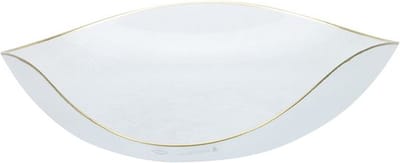 BRICARD SIS FRUITSCHAAL | DRIEHOEK 40 CM TRANSPARANT - GOUD