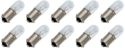 Signaallamp Ba9s 55V 4W - 66 mAh - 10 stuks - T10 Gloeilamp Ø10mm - 28mm - 2500K - Dimbaar