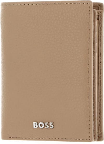 HUGO BOSS Leren Portemonnee Classic Grained Wallet Camel Lichtbruin