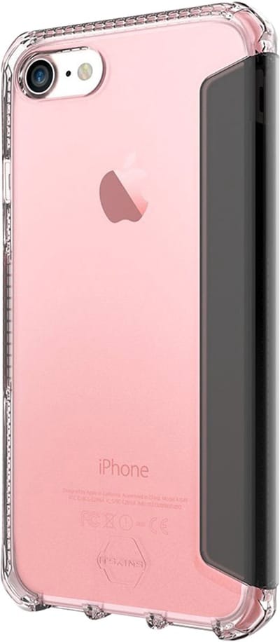 Itskins, Hoesje geschikt voor iPhone SE 2020 / 8 / 7 / 6S / 6 - Spectra Series Versterkt Folio & Anti-Shock, Roze