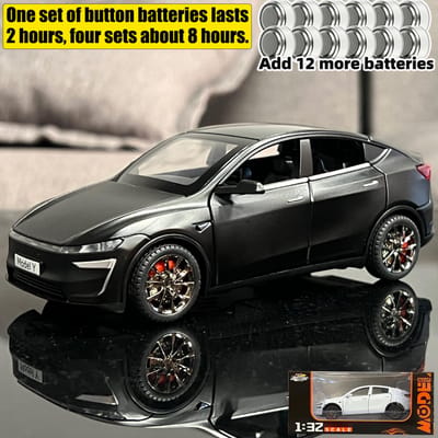 Nieuw 1:32 Model Y Elektrische SUV Legering Speelgoed Auto Model Metaal Diecasts Speelgoed Voertuigen Authentiek Verfijnd Interieur Pull Back Collectie