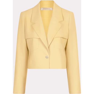 EsQualo Blazer Short City Yellow Größe: 46 | Blazer Outlet | Damen | Gelb