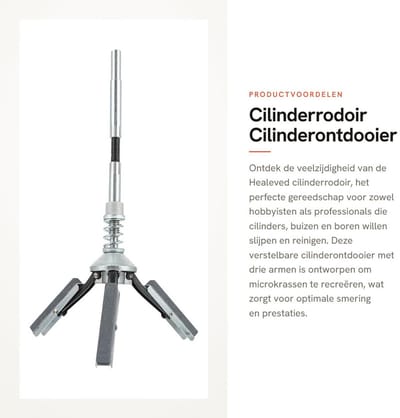 Dailygoods- Cilinderrodoir Verstelbaar - Cilinderhouder - Flexibele As - Slijparmen - Motorsteen - Optimale Smering